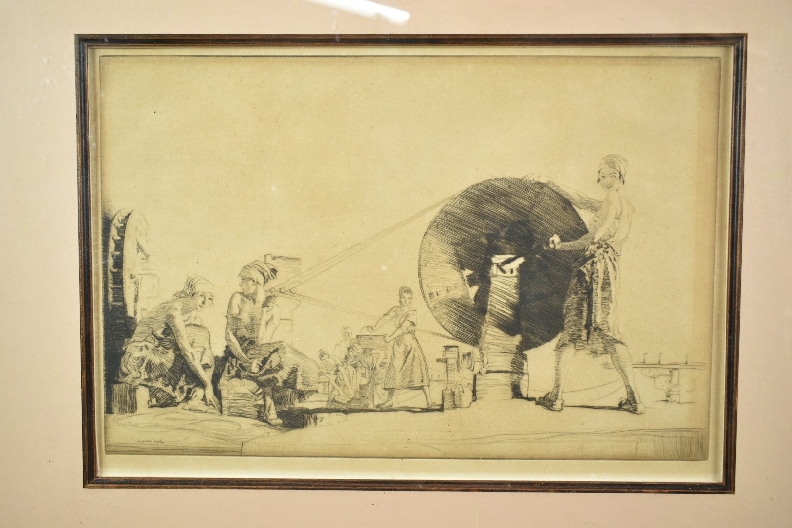 William Russell Flint | Aragonese String Makers (1930) | MutualArt