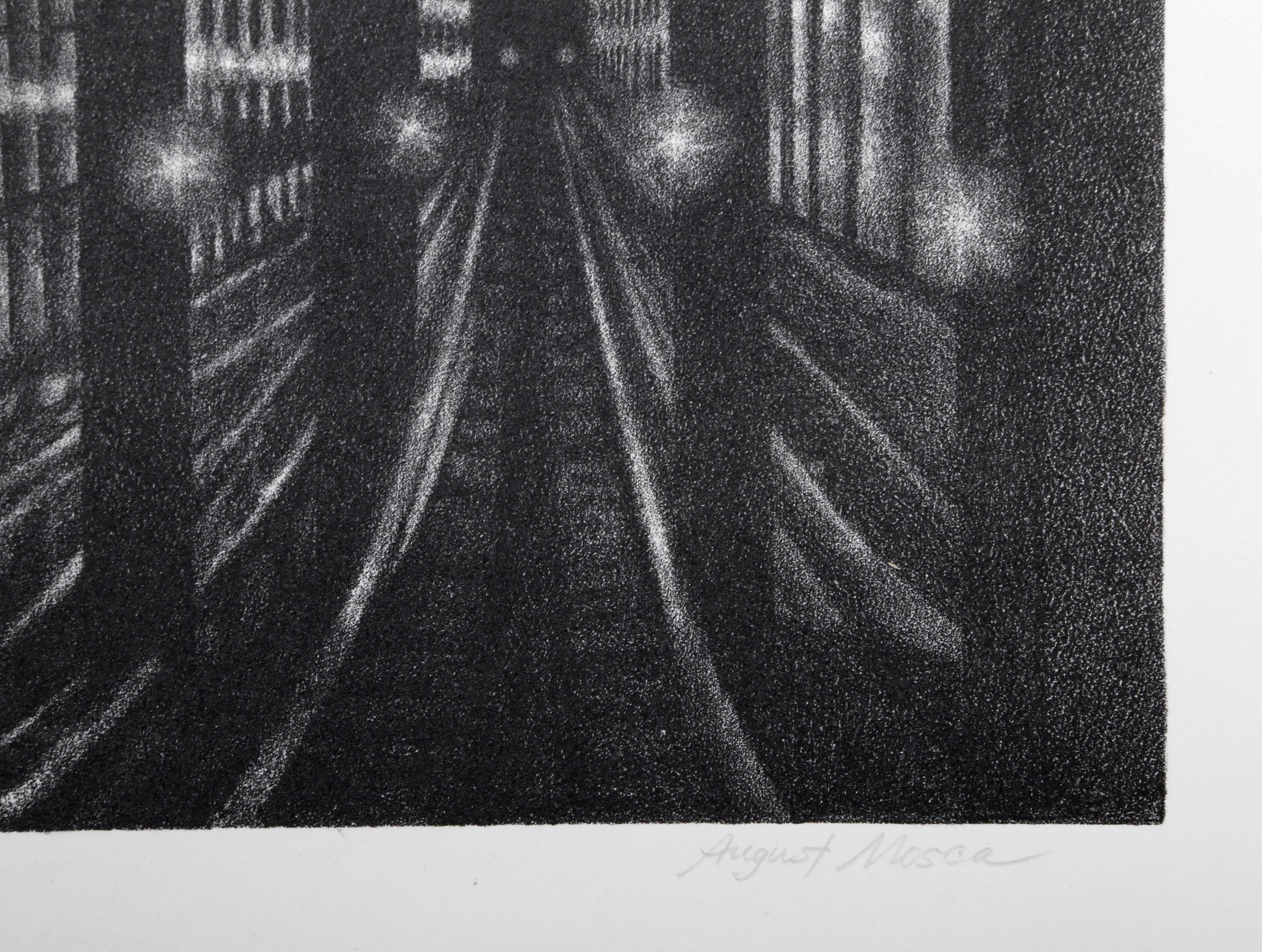 August Mosca | SUBWAY STATION (Circa 1950) | MutualArt