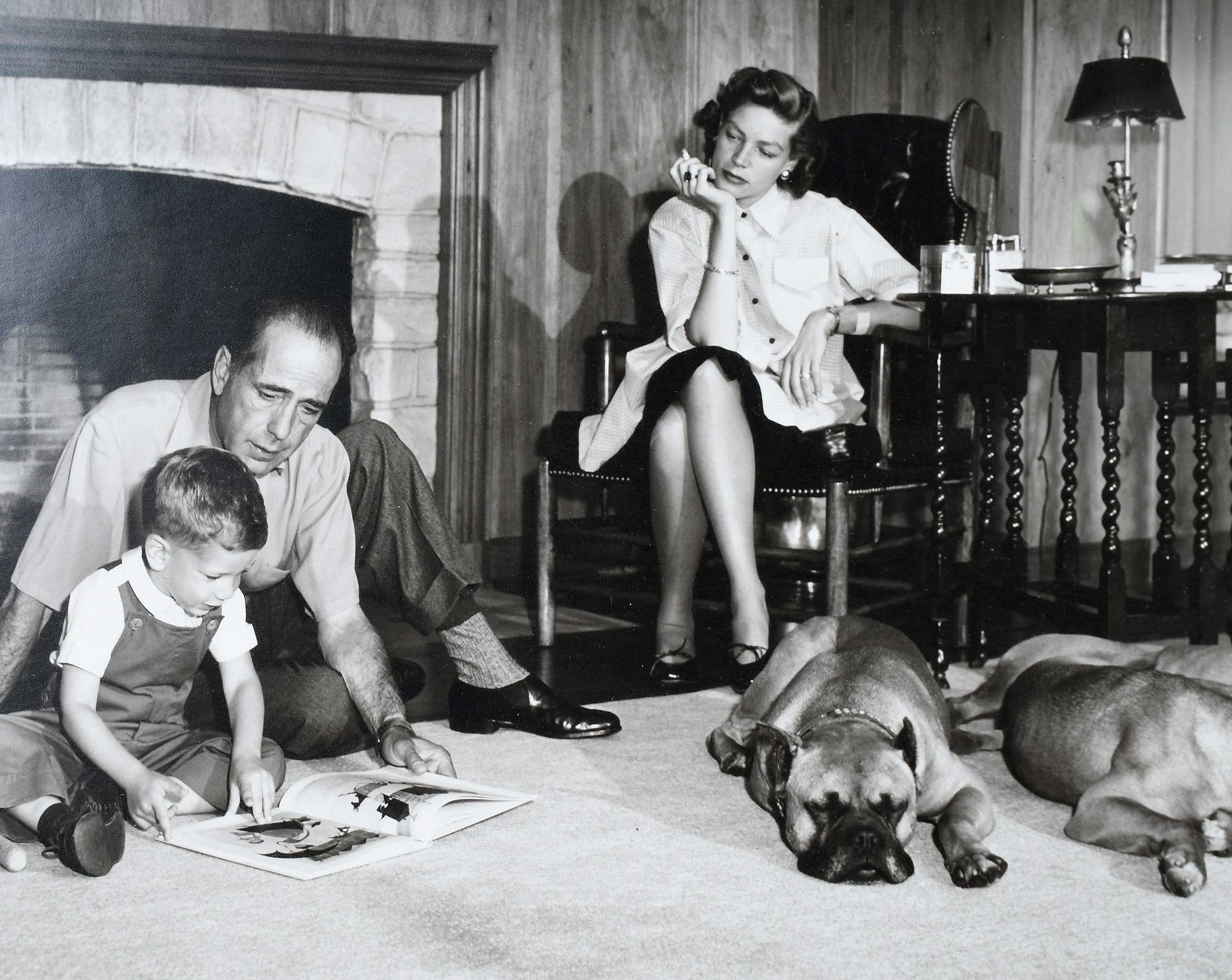 Sid Avery | Humphrey Bogart and Lauren Bacall at Home (1952) | MutualArt