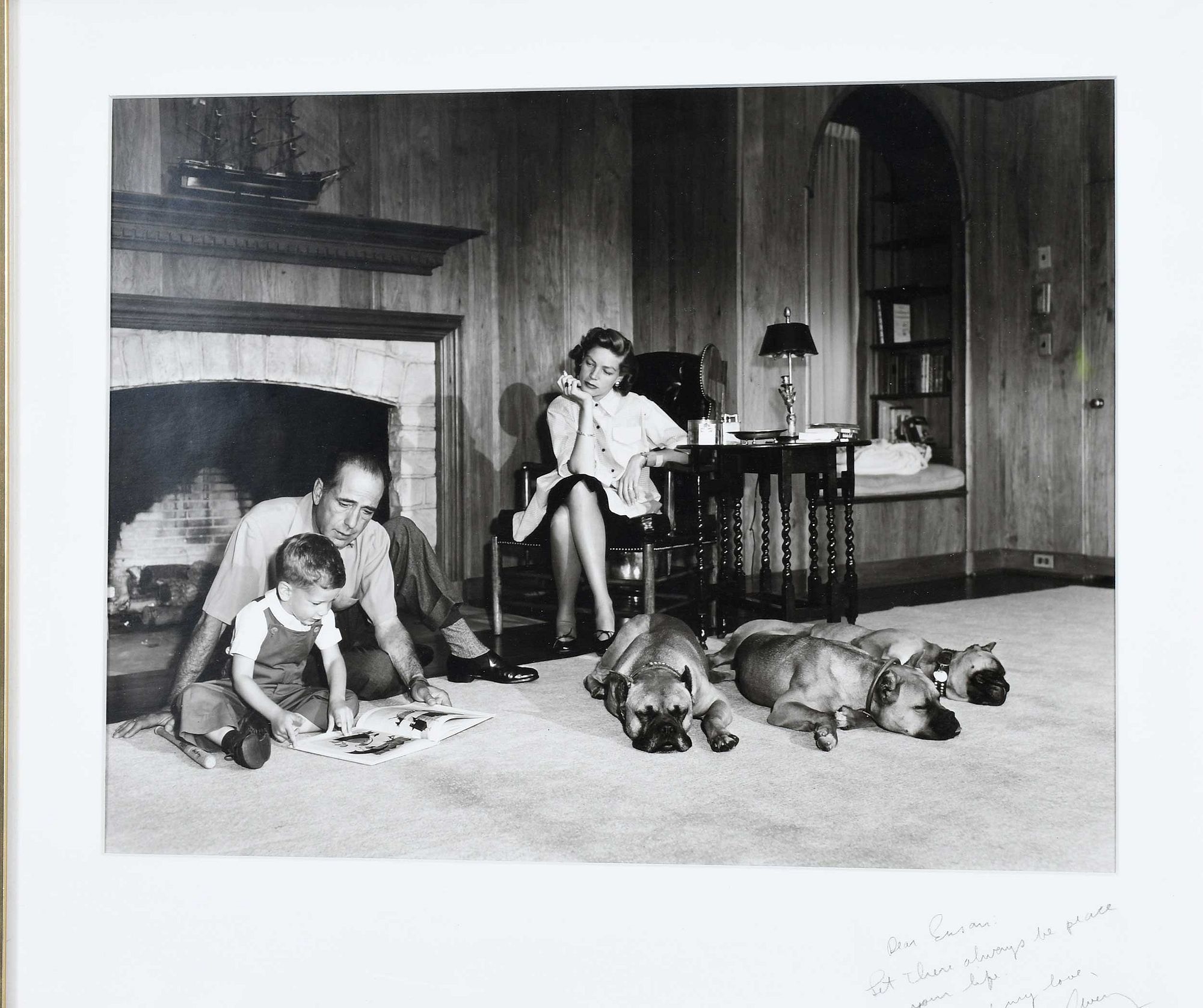 Sid Avery | Humphrey Bogart and Lauren Bacall at Home (1952) | MutualArt