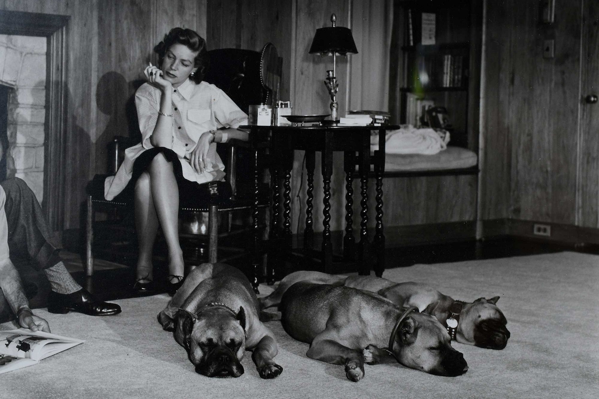 Sid Avery | Humphrey Bogart and Lauren Bacall at Home (1952) | MutualArt