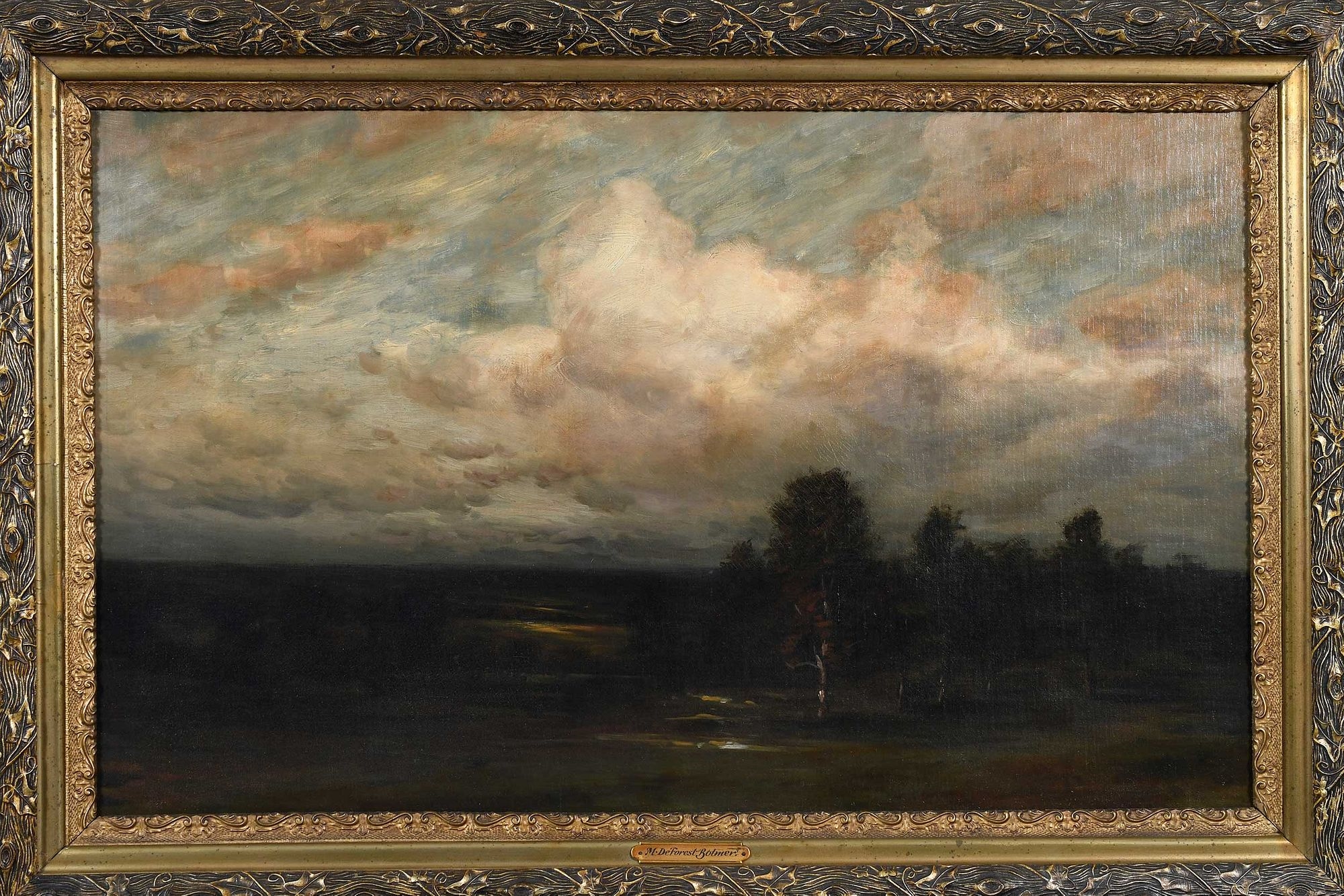 Artwork by M. DeForest Bolmer, Dusk, Made of oil on canvas