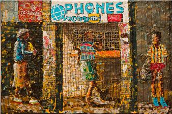 Mbongeni Buthelezi: The South African artist turning plastic into portraits