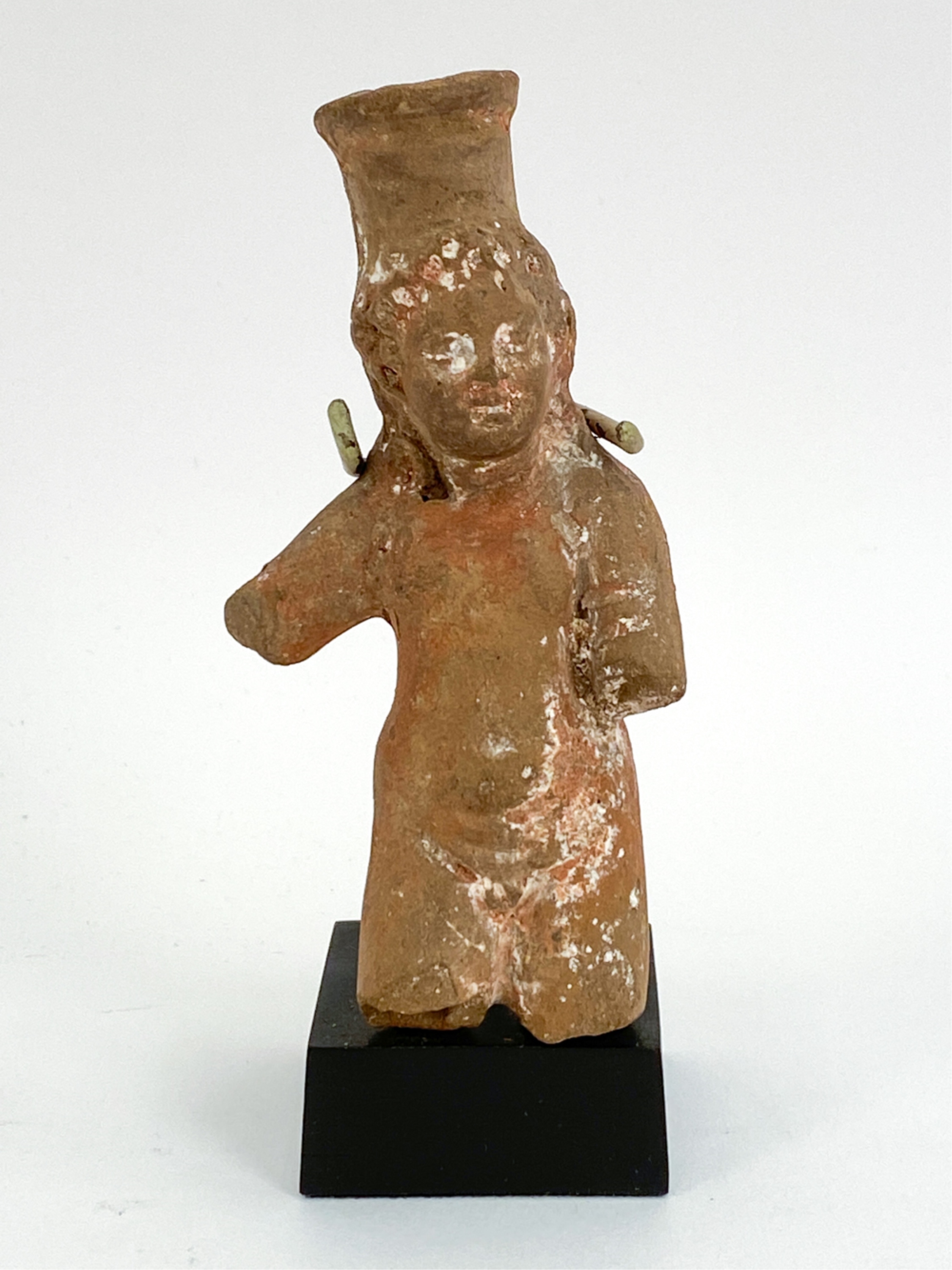 Egyptian School 1st Century | Terracotta of standing youth, wearing a ...