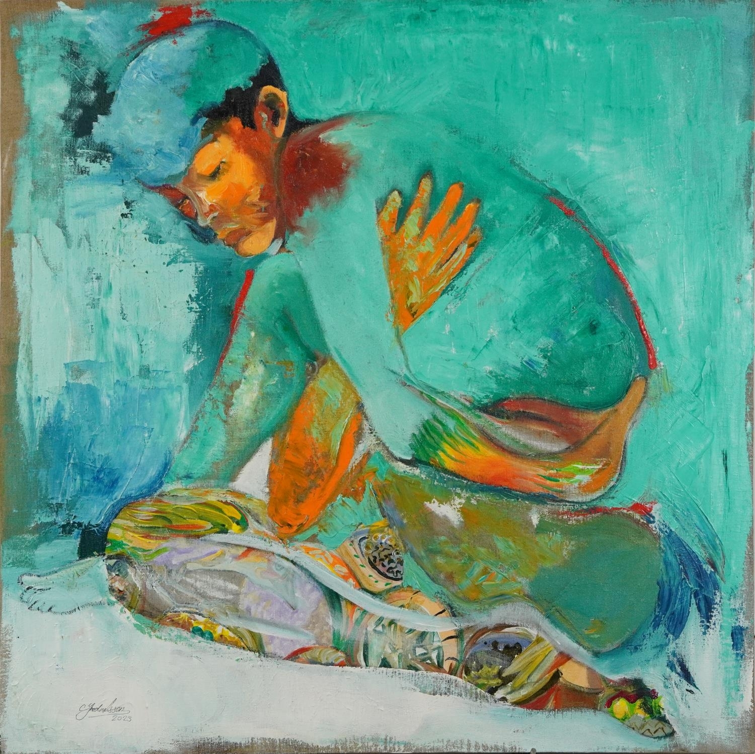 Clive Fredriksson | Study of a crouching figure | MutualArt
