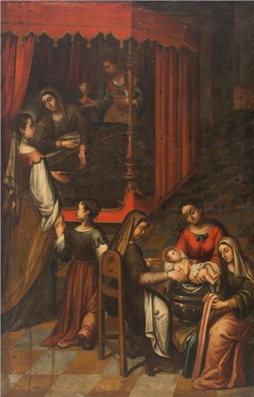 Colonial School, 17th century | Birth of the Virgin Mary (17th Century ...