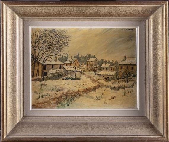 Landscape under the snow - Louis Fernand Bardon