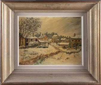 Landscape under the snow - Louis Fernand Bardon