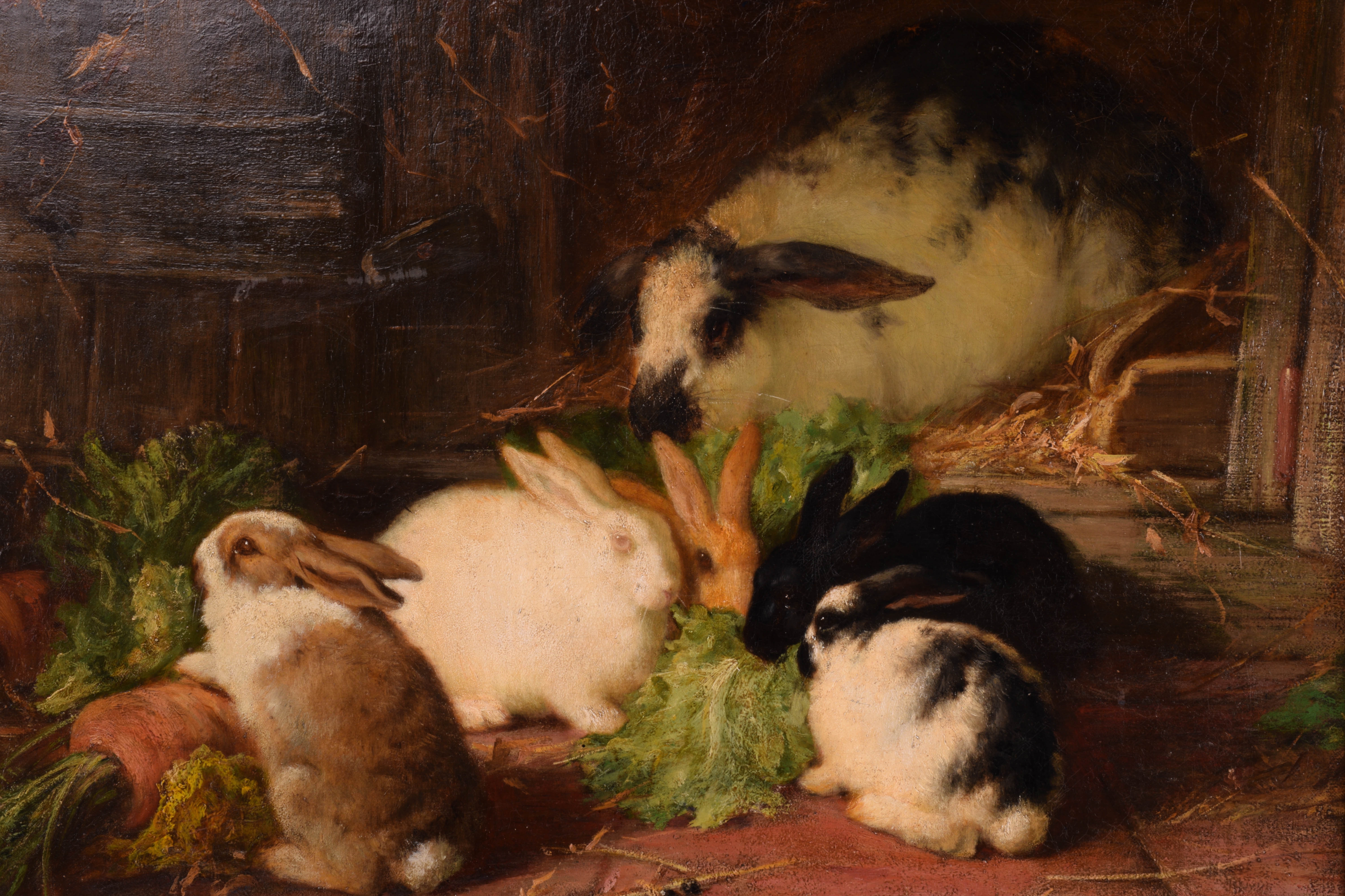 Thomas Earl | Family of Rabbits (1836) | MutualArt