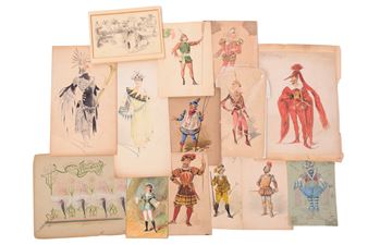 A good collection of original theatrical costume designs - Lucien Besche