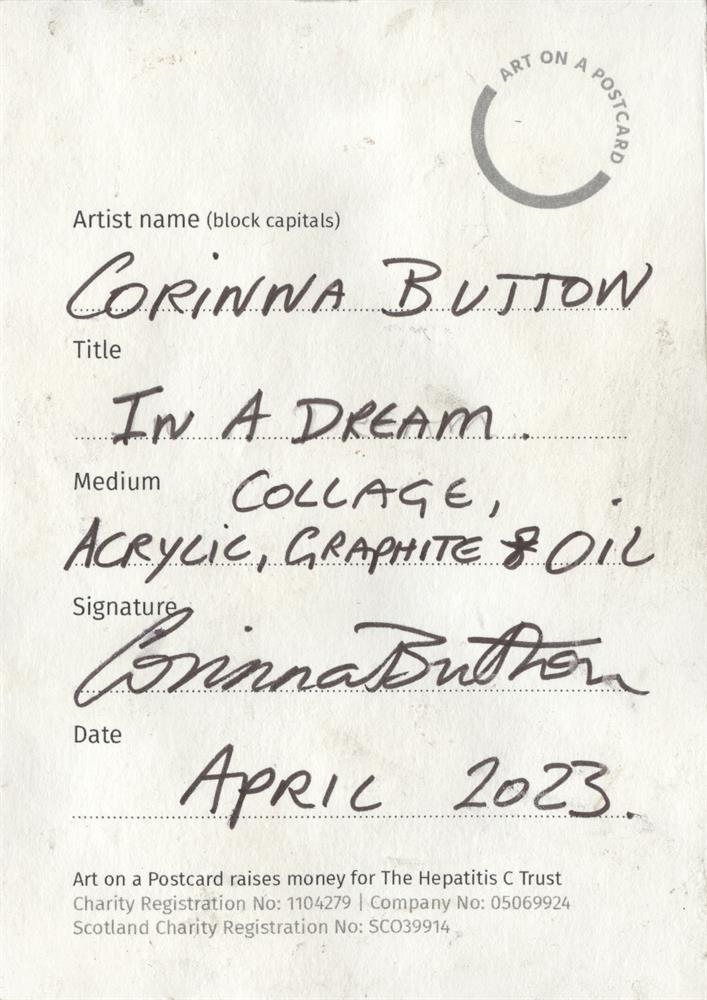 Artwork by Corinna Button, In a Dream, Made of collage, acrylic, graphite and oil on paper