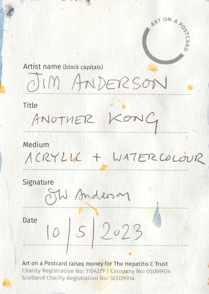 Artwork by Jim Anderson, Another Kong, Made of acrylic and watercolour on paper