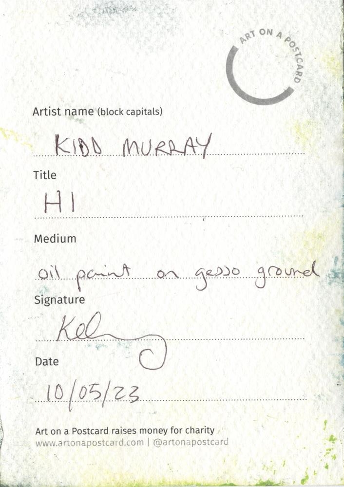 Artwork by Kidd Murray, Hi, Made of oil paint on gesso