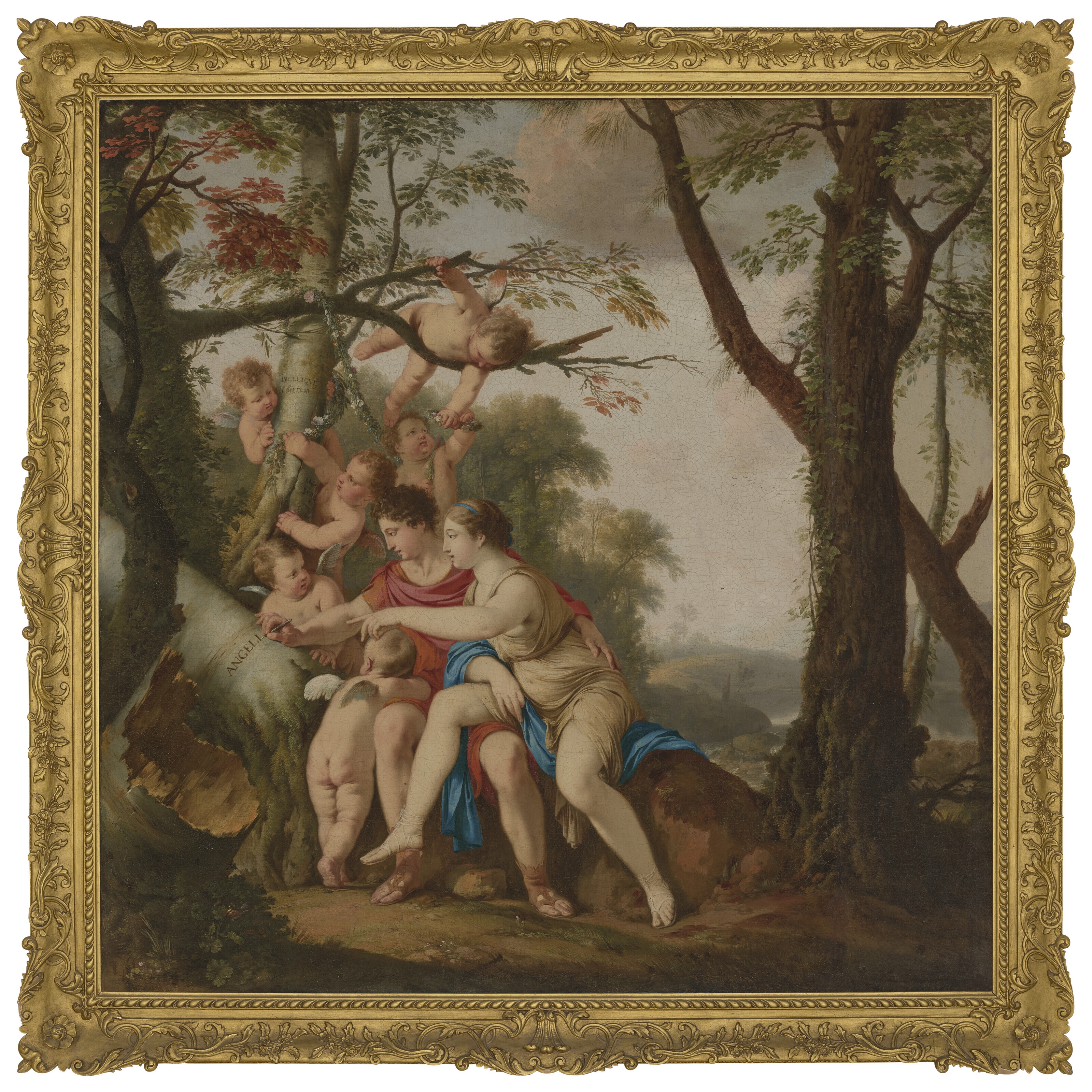 Laurent de La Hyre | Angelica and Medoro (1641) | MutualArt