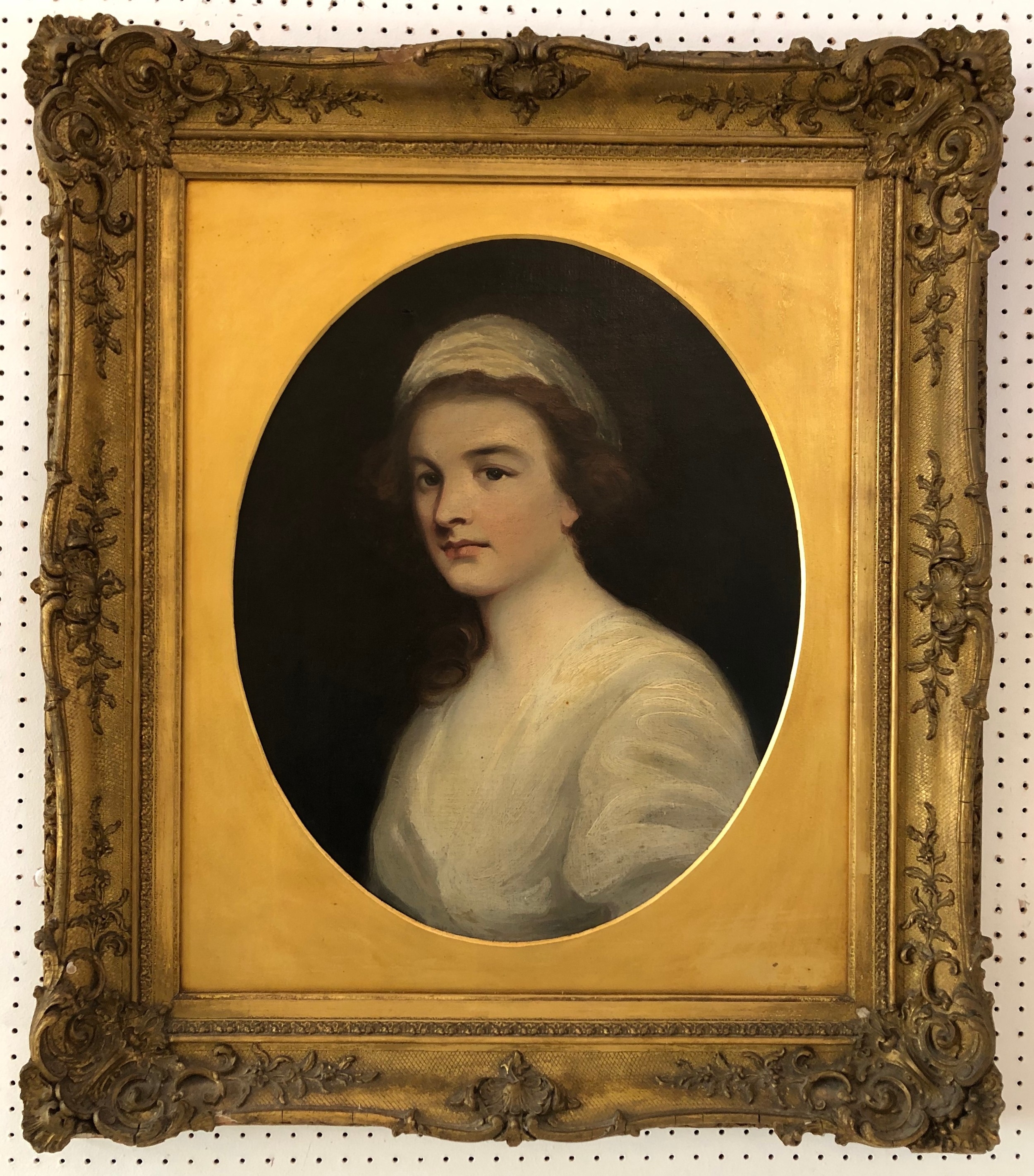Artwork by George Romney, 'Portrait of Lady Charlotte Thynne', Made of oil on canvas