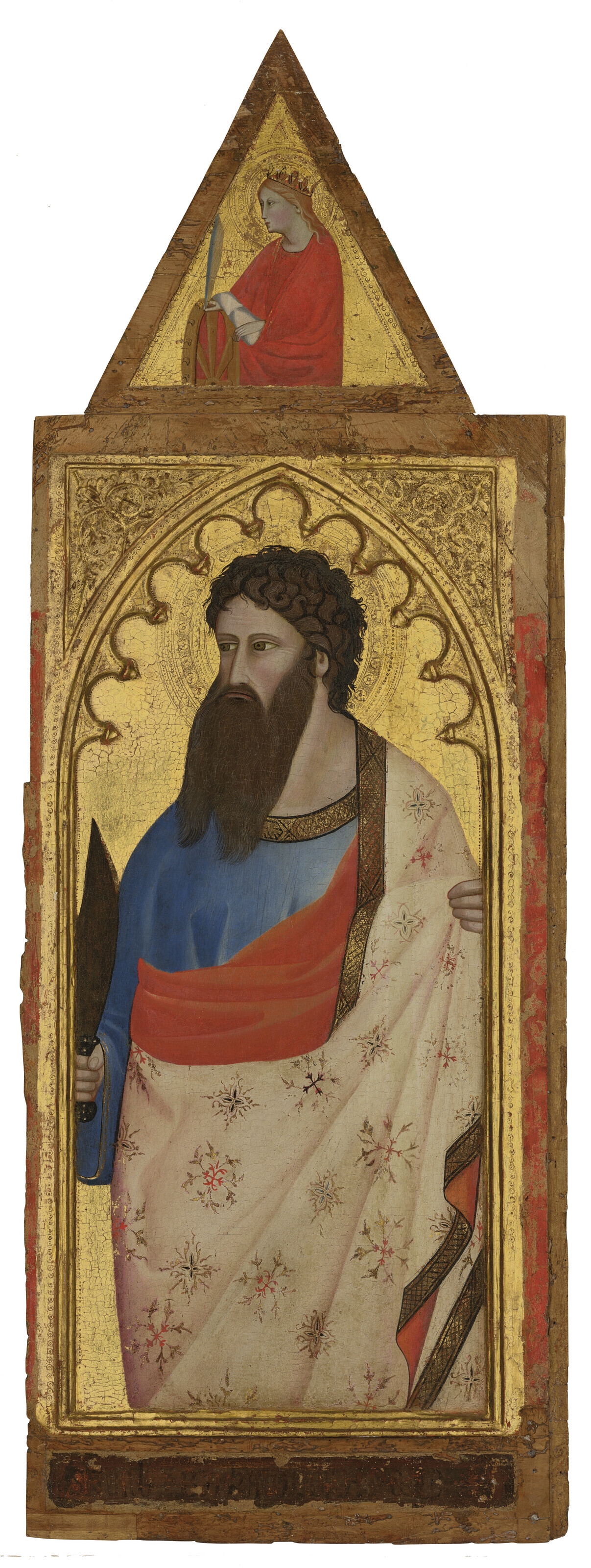 Giovanni del Biondo | Two panels from a polyptych: Saint John the ...