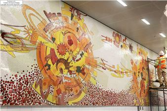 For L.A.’s newest underground art experience, head down to the Metro Regional Connector