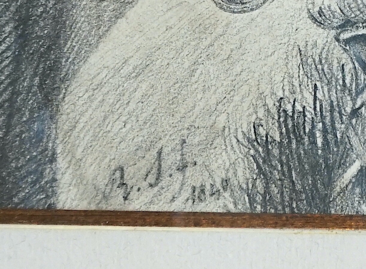 British School, 19th Century | Portrait d'acteurs de théâtre de profil ...