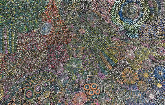 Bush Flower Dreaming 2023 by Abie Loy Kemarre, 2023