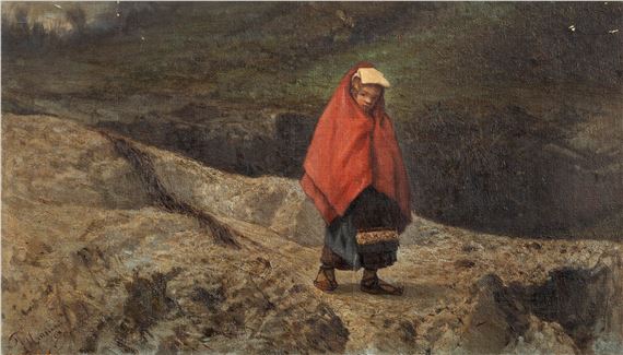 The young Ciociara by Francesco Mancini, 1868