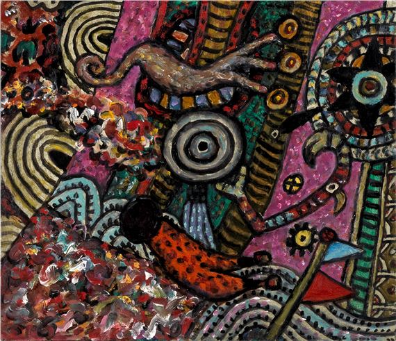 Witch Flight No.2 (Opus O.1544) by Alan Davie, 2001