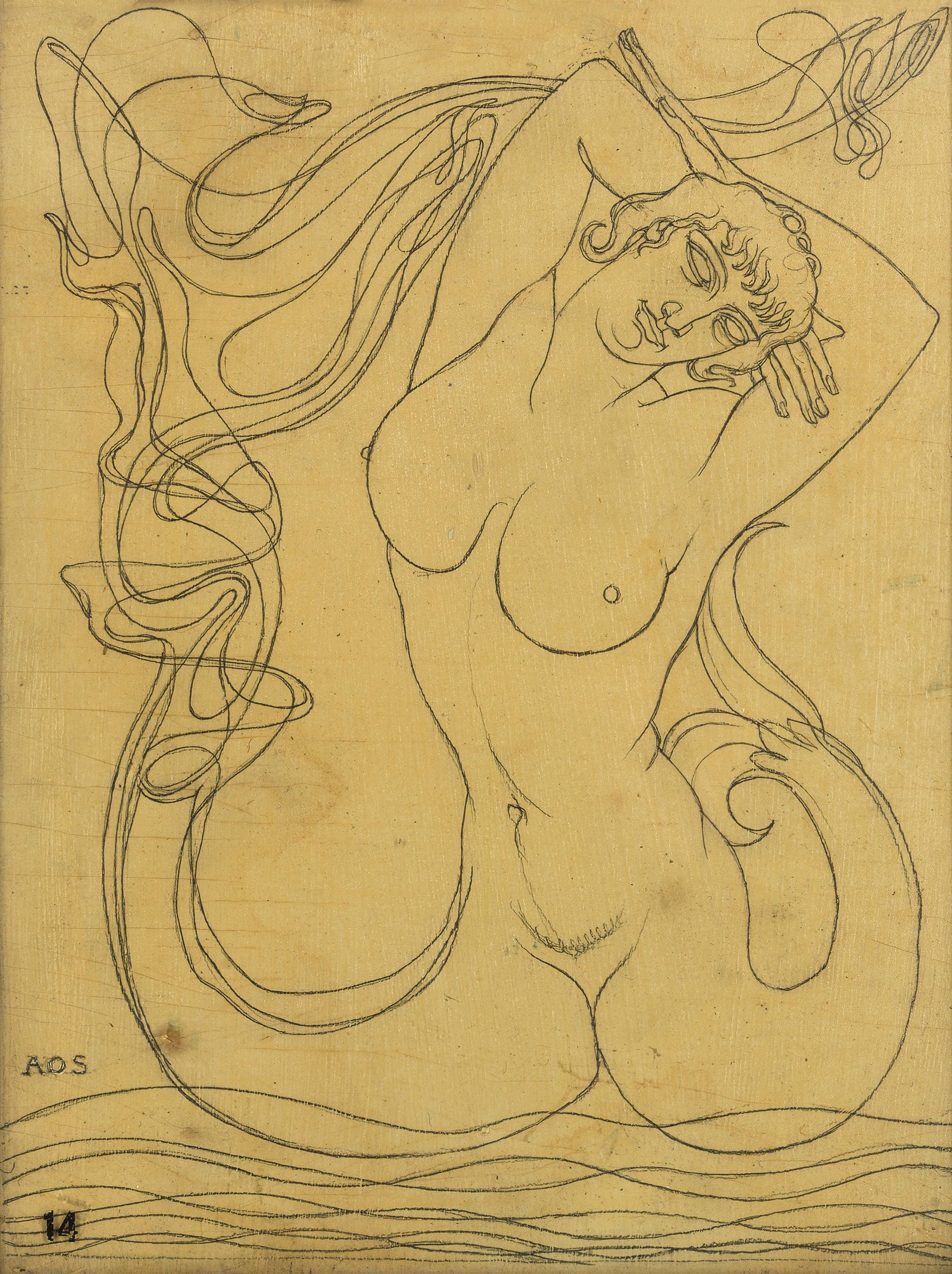 Out of the Sea Came Entity by Austin Osman Spare, 1955