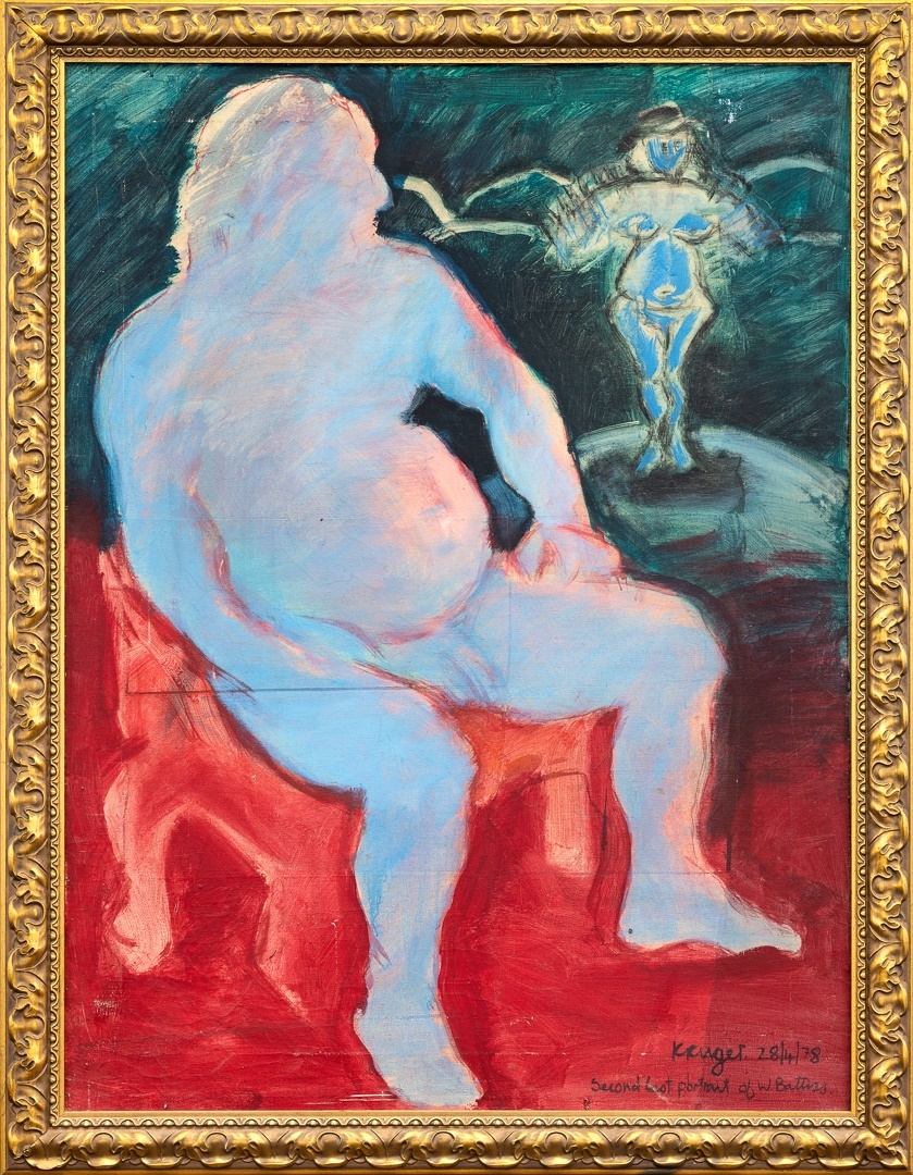 Artwork by Braam Kruger, Second Last Portrait of W Battiss, Made of oil on canvas