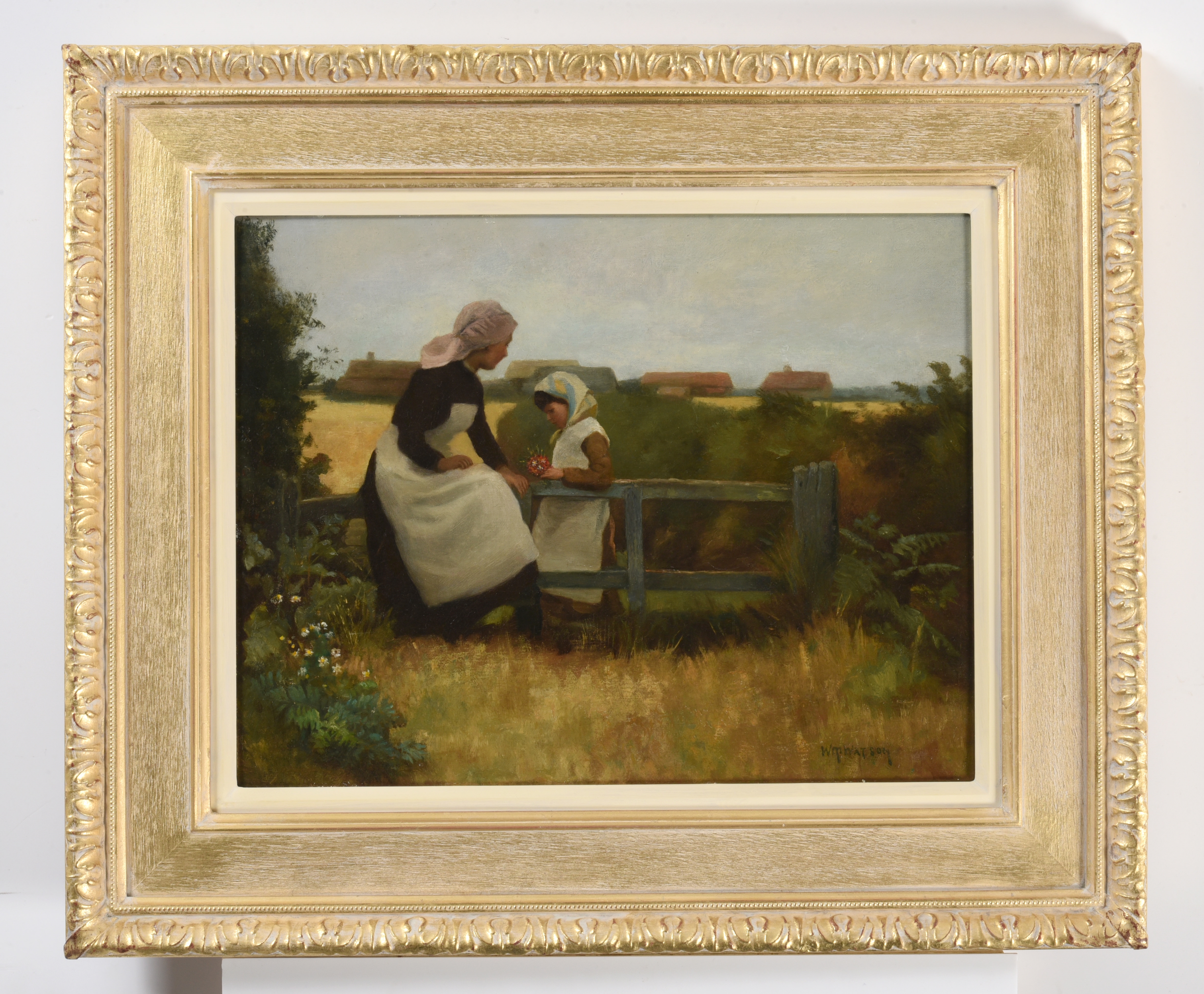 W.T. Watson | “Gathering Wild Flowers” | MutualArt