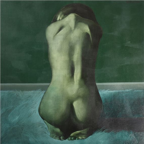 Neil Dallas Brown | Kneeling nude (1972) | MutualArt