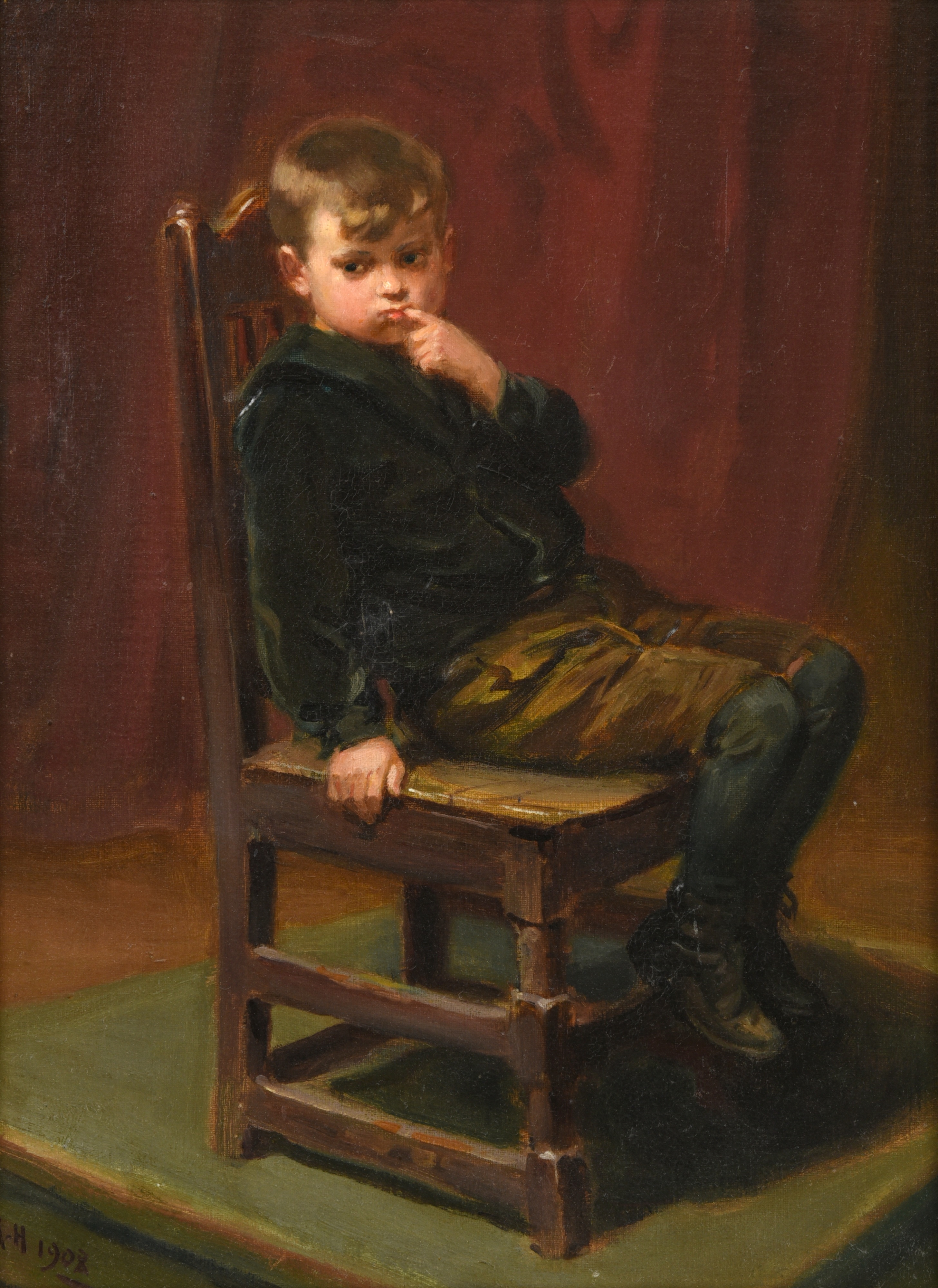 Ralph Hedley | Lost in Thought (1908) | MutualArt