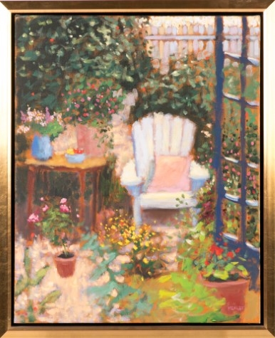 Artwork by Paul Healey, In the backyard, Made of acrylic on canvas