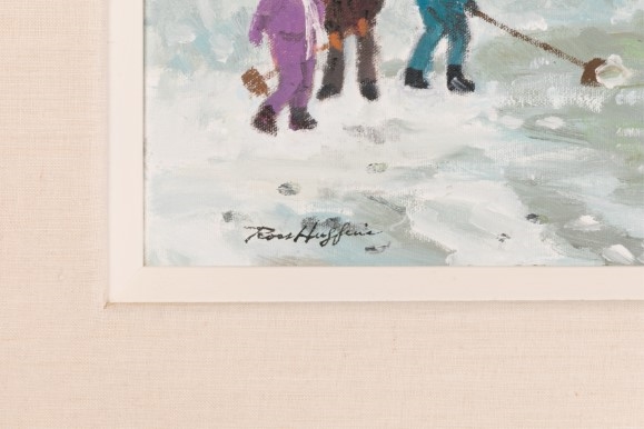Ross Huggins | Shinny Hockey, Neighborhood Rink | MutualArt
