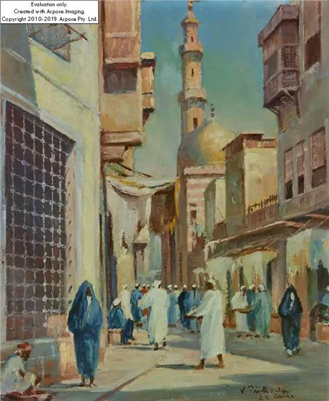 Street scene in Cairo by Václav Příhoda
