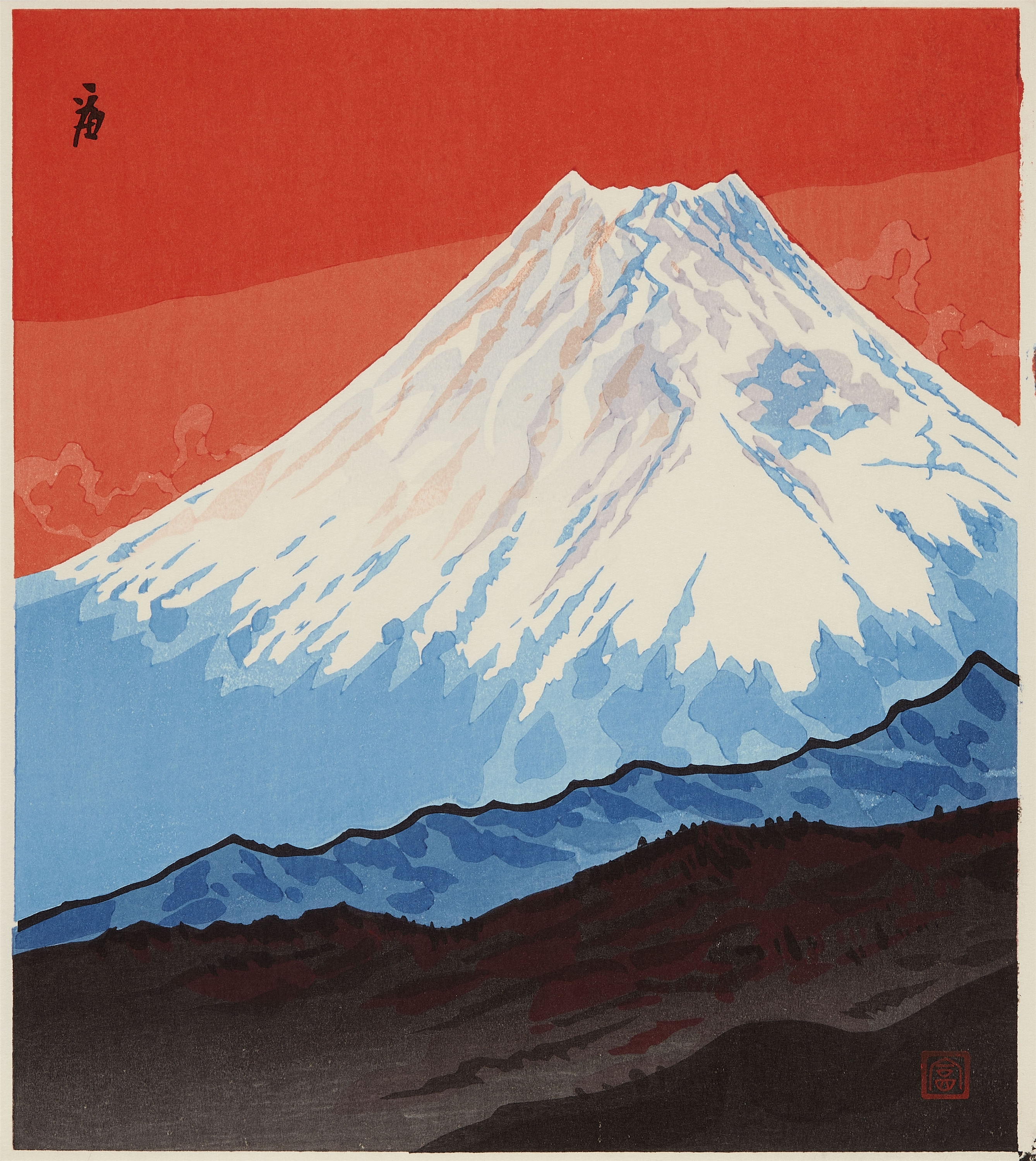 Tokuriki Tomikichiro | Susono Kariba no Ame and Numazu kakô no Fuji ...