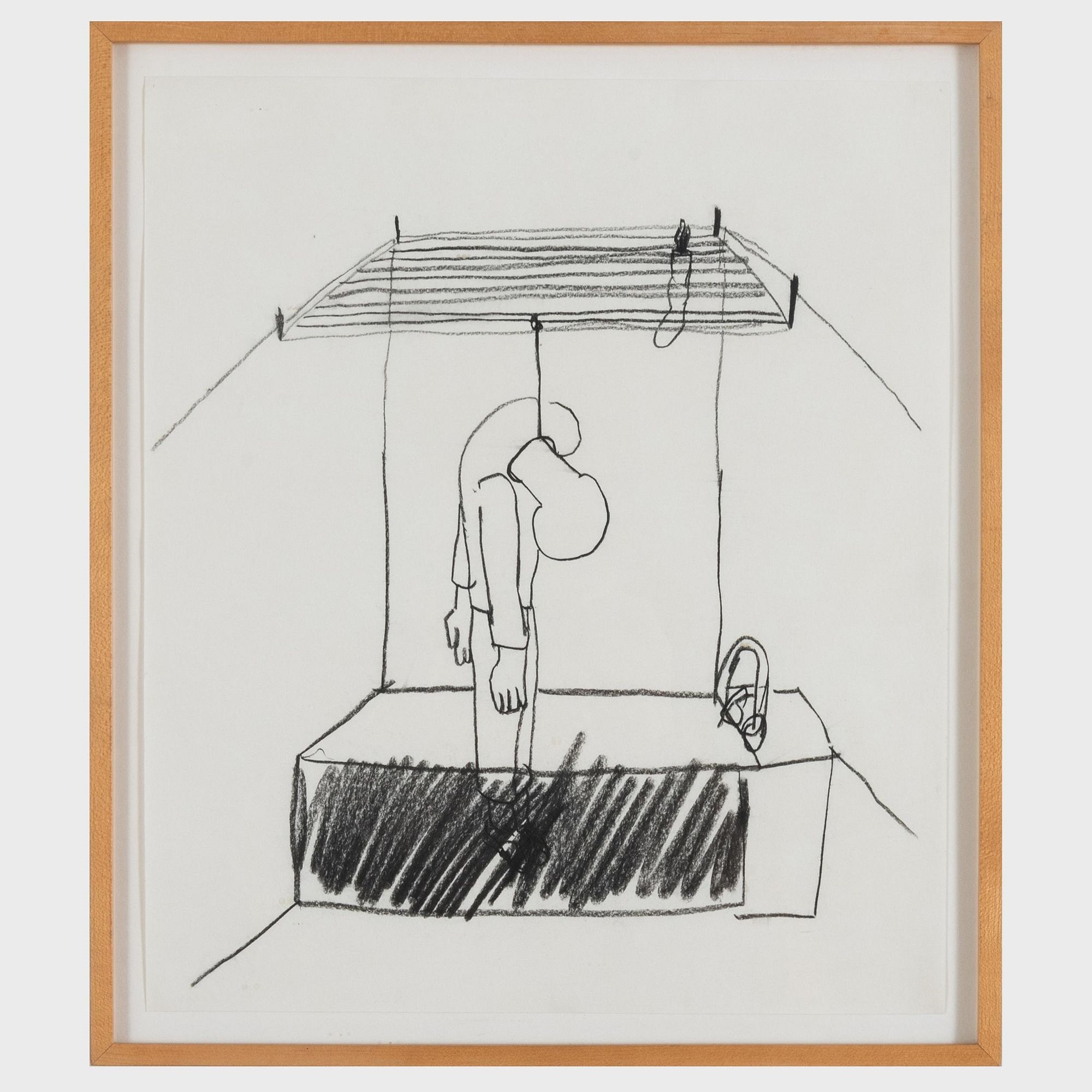 Artwork by Anne-Marie Schneider, Sans titre, Made of Charcoal on paper