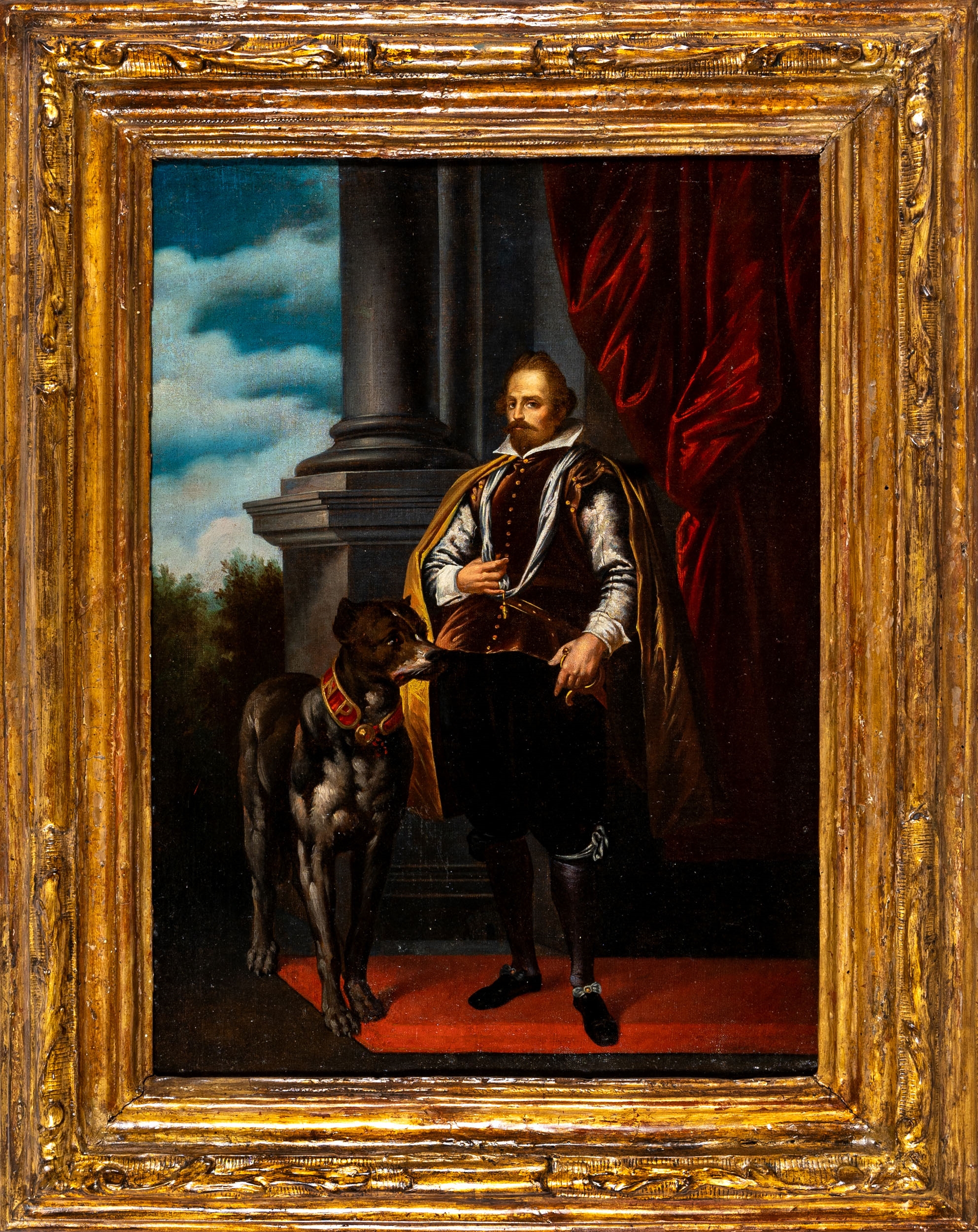 Antonio Maria Vassallo | Portrait of notable with dog | MutualArt