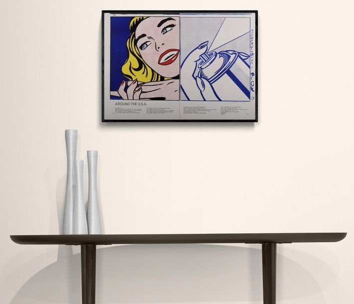 Roy Lichtenstein, Girl With Spray Can (Deluxe hand signed edition