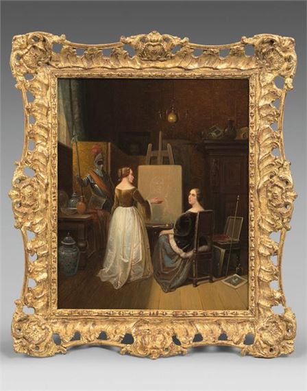 In the painter's studio by Pieter Geerard Sjamaar