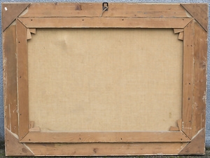 Artwork by Victor Kiefer, 'Frühlingslandschaft mit musizierenden Kindern' / 'Spring landscape with children playing music', Made of Gouache on canvas