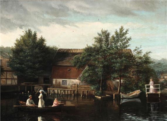 View from Mølledammen in Kongens Lyngby by Julie Hamann