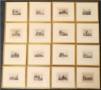 mostly Sussex views and historic landmarks - F W I Stockdale