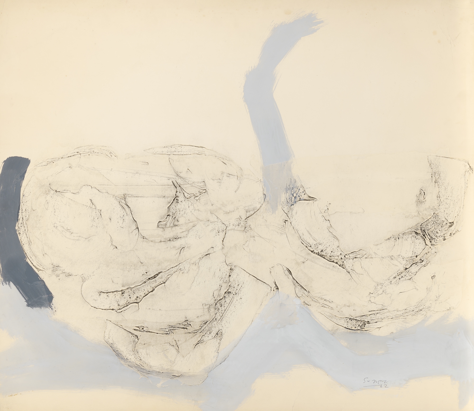 Artwork by Antonio Suárez, Untitled, Made of Oil and charcoal on paper (6)