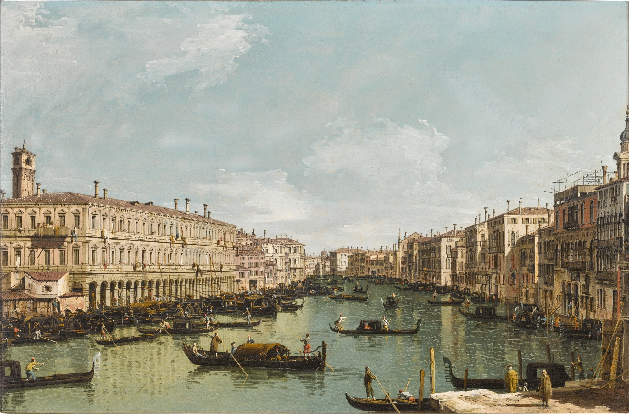 Bernardo Bellotto VENICE A VIEW OF THE GRAND CANAL LOOKING