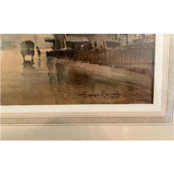 Driving through the stormy skies - George William Mansell