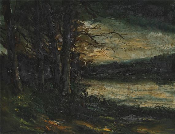 Paysage by Maurice de Vlaminck, Painted in 1948