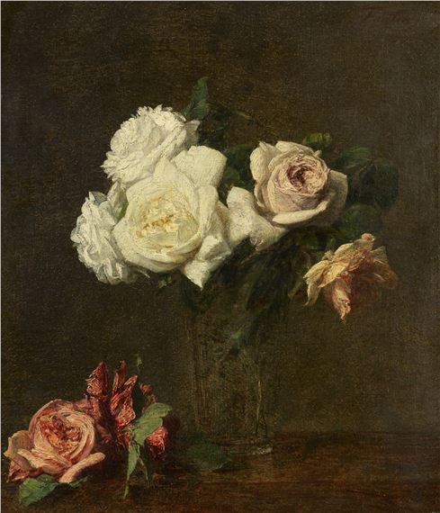 Roses by Henri Fantin-Latour, Painted circa 1884