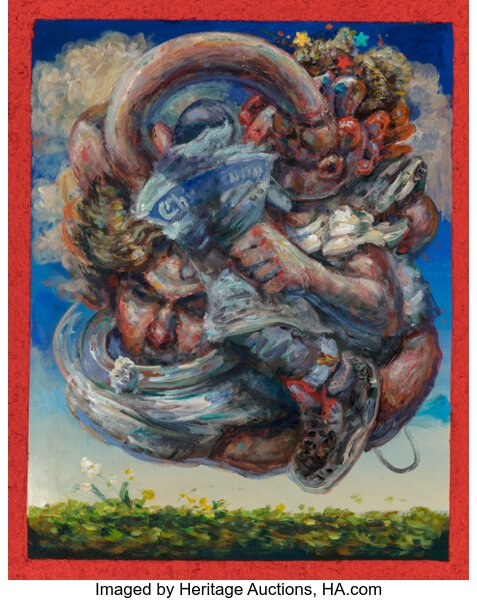 Artwork by Antonio J. Ainscough, Feedback, Made of Acrylic on canvas