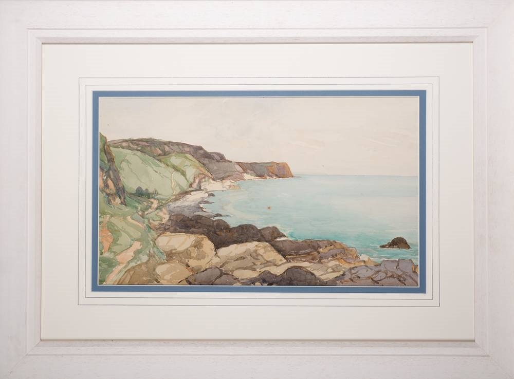 Artwork by Theodore James Gracey, COASTAL SCENE, Made of watercolour