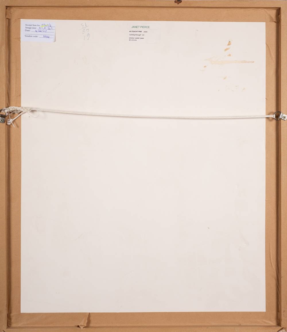 Artwork by Janet Pierce, COMING THROUGH, 2000, Made of watercolour and pastel