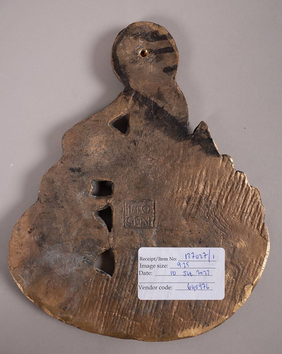 Artwork by Imogen Stuart, SAINT BRIGID FEEDING THE POOR, Made of bronze